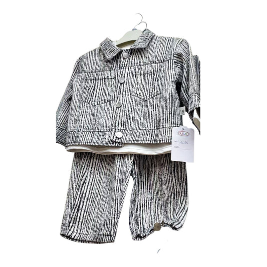 Boys Striped Denim Jacket and Pants